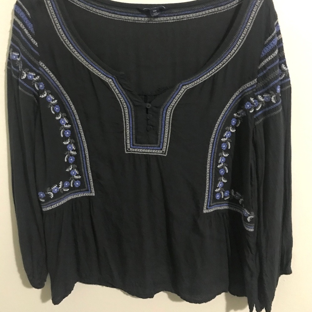 American Eagle Blouse with embroidery